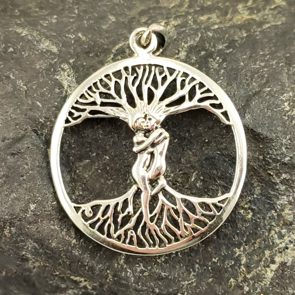 Spirituelles Amulett Amberta 925 Sterling Silber Anhänger Baum des Lebens für Damen Verschiedene Typen